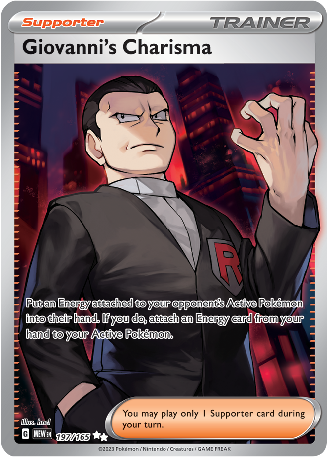 Giovanni's Charisma Full Art Trainer