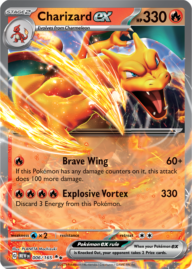 Charizard Ex Double Rare Card