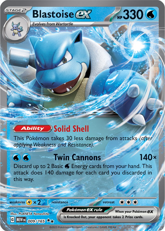 Blastoise Ex Double Rare Card