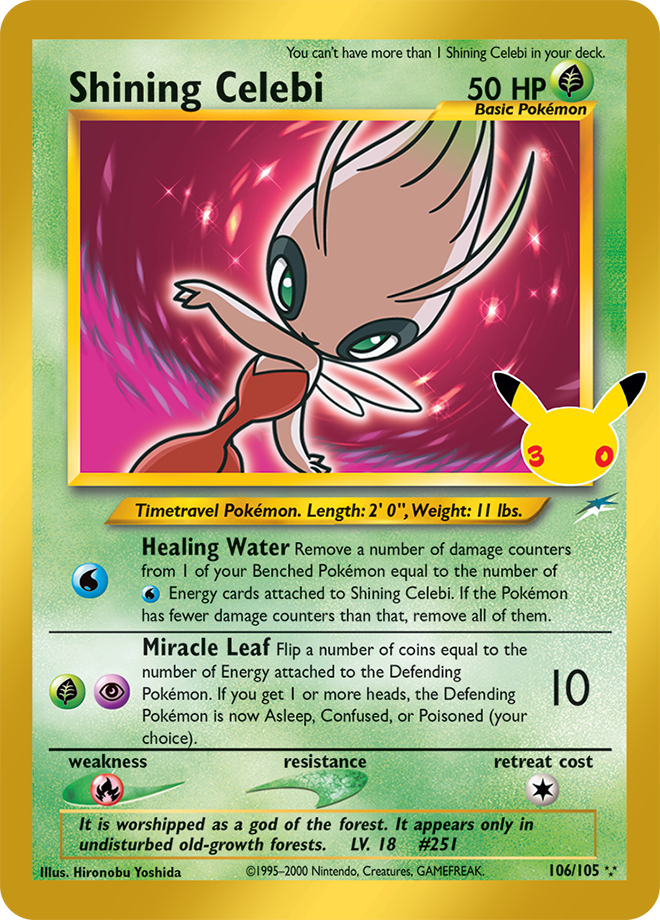 Shining Celebi — 106/105