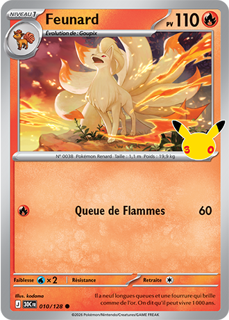 Feunard 10/128 ME05.5 Commune Pokémon