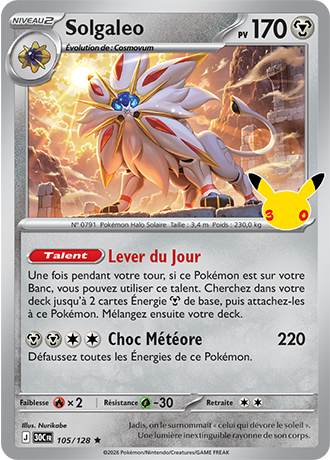 Solgeleo 105/128 ME05.5 Rare Pokémon