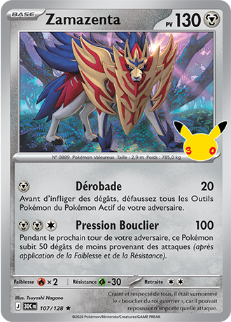 Zamazenta 107/128 ME05.5 Rare Pokémon