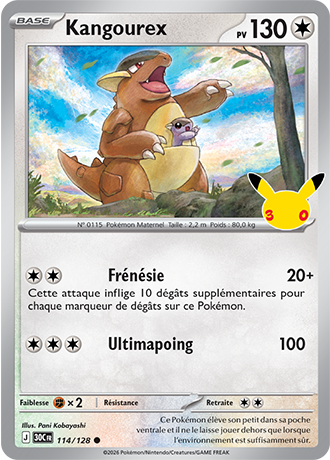 Kangourex 114/128 ME05.5 Commune Pokémon