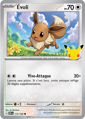 Évoli 117/128 ME05.5 Commune Pokémon