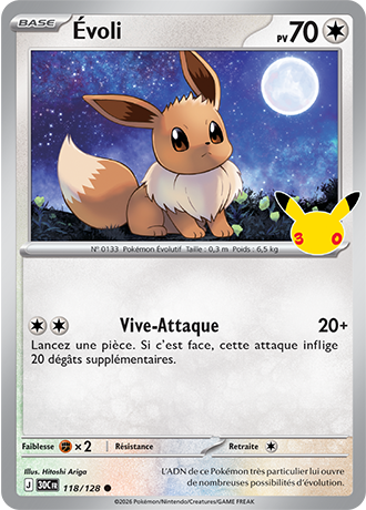Évoli 118/128 ME05.5 Commune Pokémon
