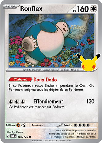 Ronflex 119/128 ME05.5 Commune Pokémon