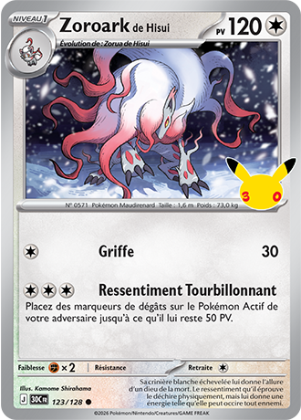 Zoroark de Hisui 123/128 ME05.5 Commune Pokémon
