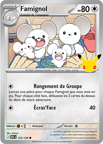 Famignol 125/128 ME05.5 Commune Pokémon