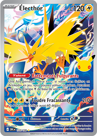 Électhor 133/128 ME05.5 Illustration Rare Pokémon
