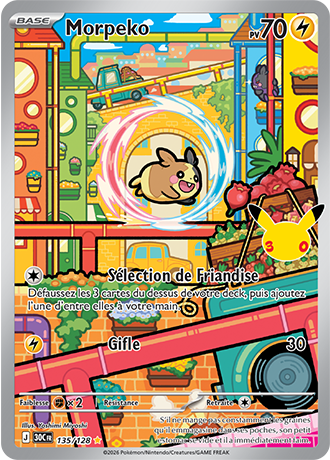 Morpeko 135/128 ME05.5 Illustration Rare Pokémon