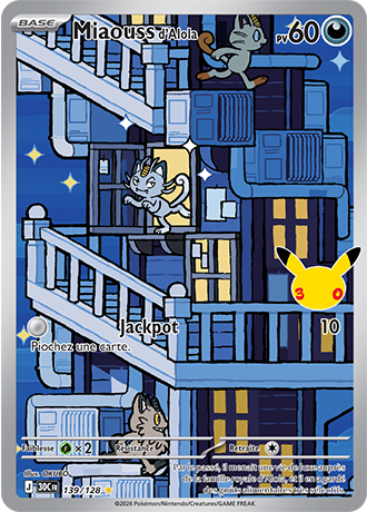 Miaouss d'Alola 139/128 ME05.5 Illustration Rare Pokémon