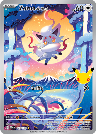 Zorua de Hisui 145/128 ME05.5 Illustration Rare Pokémon