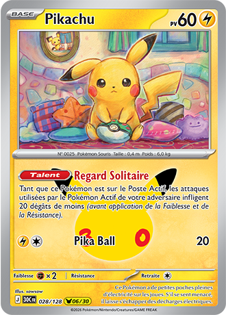 Pikachu 28/128 ME05.5 Pikachu Rare Pokémon
