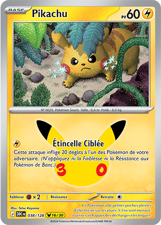 Pikachu 38/128 ME05.5 Pikachu Rare Pokémon