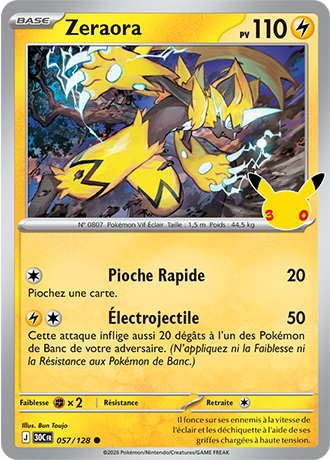 Zeraora 57/128 ME05.5 Commune Pokémon