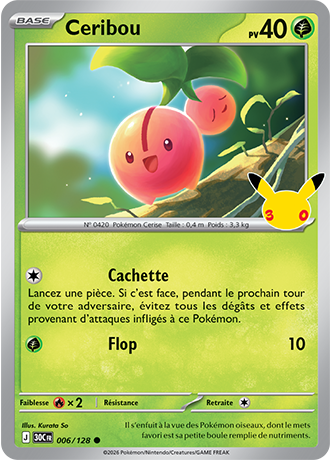 Ceribou 6/128 ME05.5 Commune Pokémon