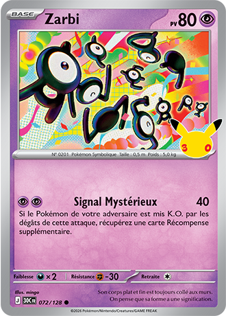 Zarbi 72/128 ME05.5 Commune Pokémon