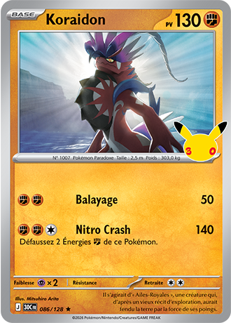 Koraidon 86/128 ME05.5 Rare Pokémon