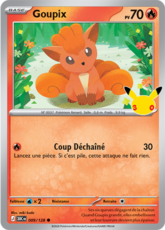 Goupix 9/128 ME05.5 Commune Pokémon