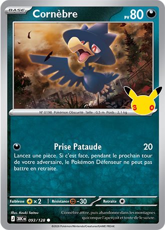 Cornèbre 93/128 ME05.5 Commune Pokémon