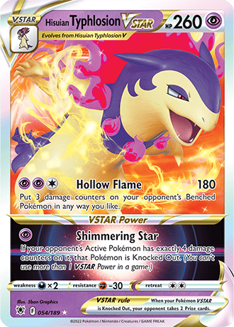 Carte Pokémon arc-en-ciel rare 203/189 (SWSH Astral Radiance) +