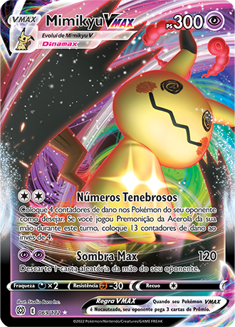 Carta Shaymin V Lendário Full Arte Astros Cintilantes