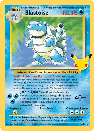 Carta Pokémon Charizard (02/25) Coleção Celebrações + Brinde em