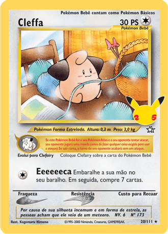 Carta Pokémon Mew Holográfico Lendário Celebrações 25 Anos