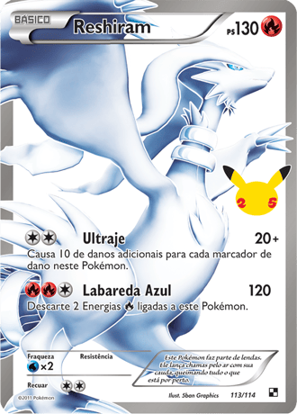 Carta Pokémon Mew Holográfico Lendário Celebrações 25 Anos