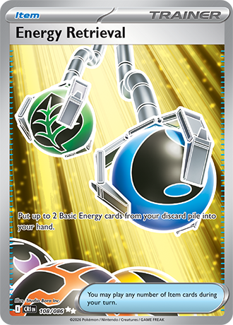 Energy Retrieval 108/086 card from ME04: Chaos Rising