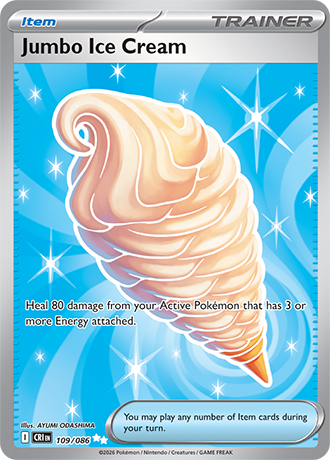 Jumbo Ice Cream 109/086 card from ME04: Chaos Rising