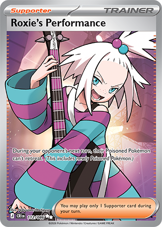 Roxie's Performance 112/086 card from ME04: Chaos Rising