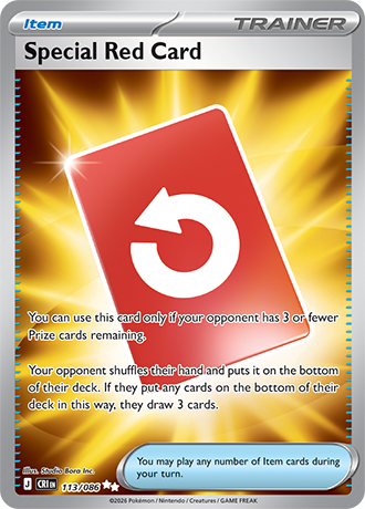 Special Red Card 113/086 card from ME04: Chaos Rising
