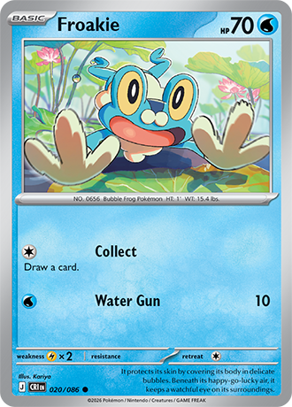 Froakie 020/086 card from ME04: Chaos Rising