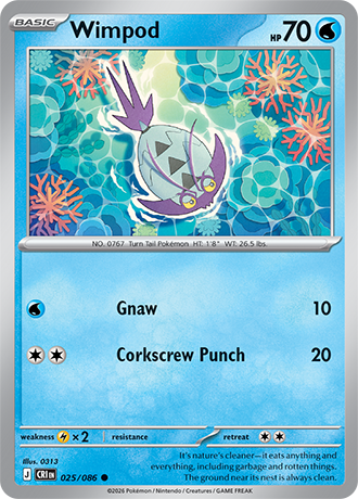 Wimpod 025/086 card from ME04: Chaos Rising