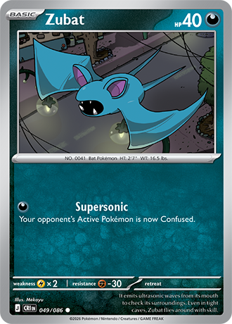 Zubat 049/086 card from ME04: Chaos Rising