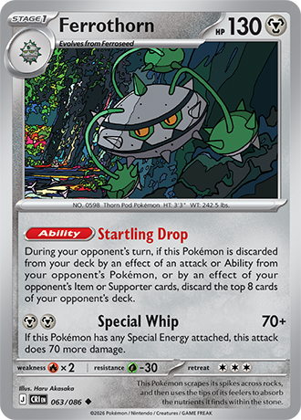 Ferrothorn 063/086 card from ME04: Chaos Rising