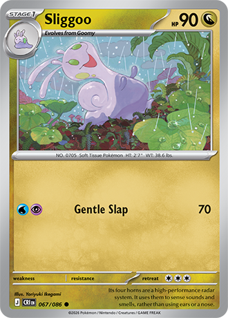 Sliggoo 067/086 card from ME04: Chaos Rising