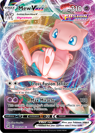  Pokemon - Mew VMax - TG30 - Trainer Gallery - Lost Origin -  Full Art - Black & Gold Holo Foil Card : Toys & Games