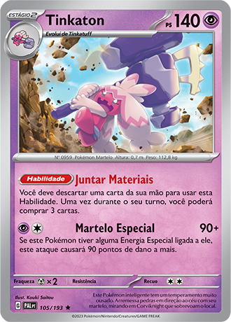 Carta Pokémon - Eiscue 48/193 - Evolução em Paldea - Copag - Deck