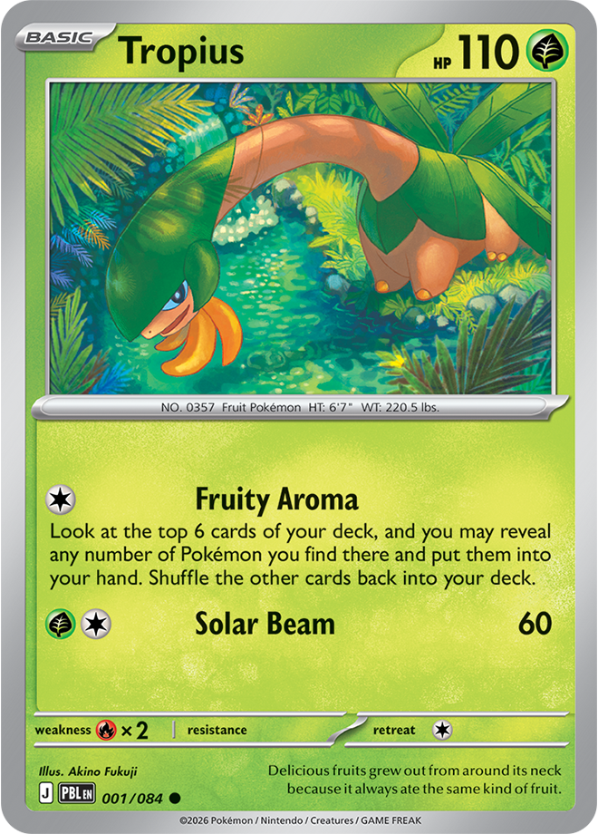Tropius, card 001 of 084