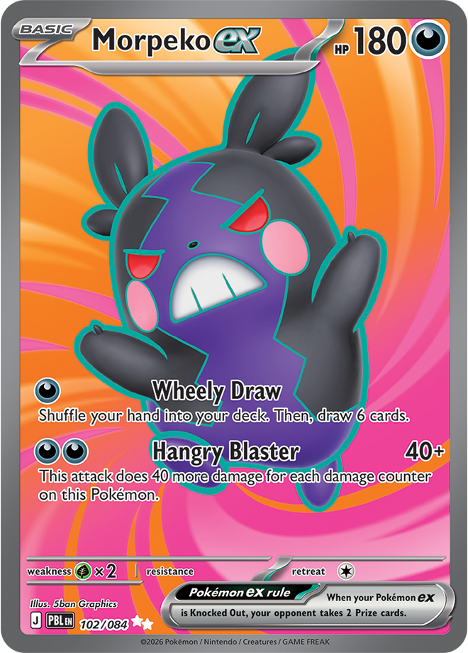 Morpeko ex, card 102 of 084