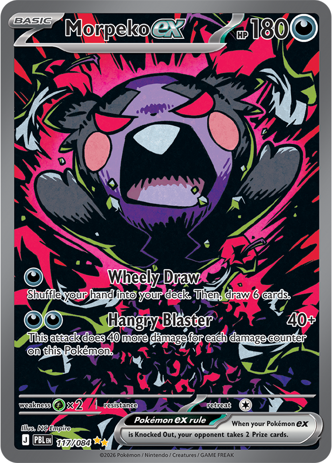 Morpeko ex, card 117 of 084