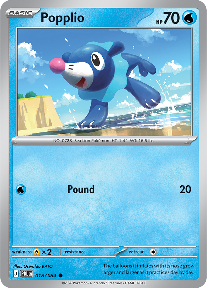 Popplio, card 018 of 084