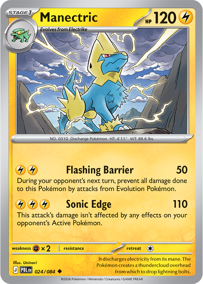 Manectric, card 024 of 084
