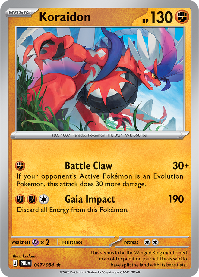 Koraidon, card 047 of 084