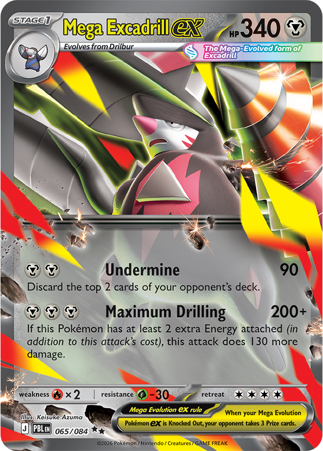 Mega Excadrill ex, card 065 of 084