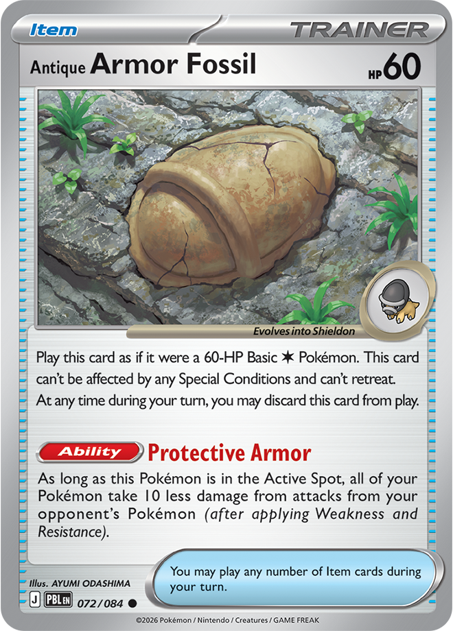 Antique Armor Fossil, card 072 of 084