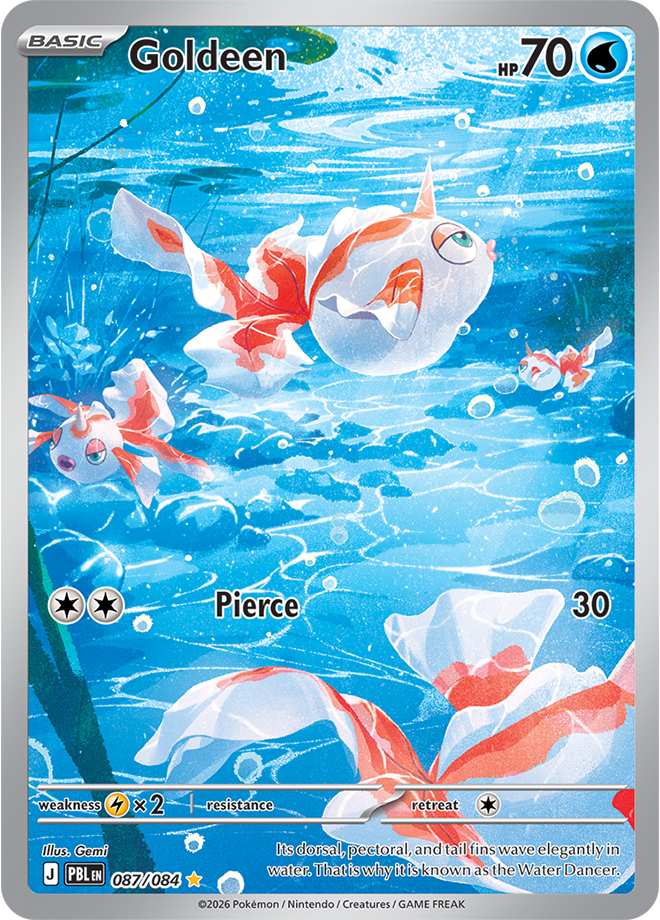 Goldeen, card 087 of 084